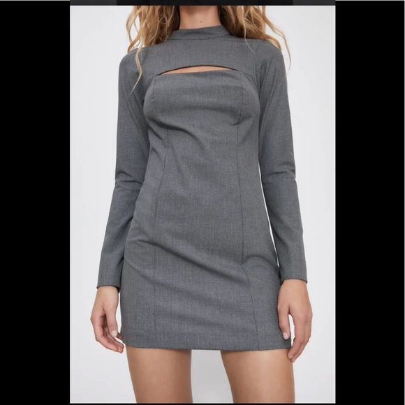 ✨NWT | Zara | Cut out houndstooth dress - Picture 1 of 7